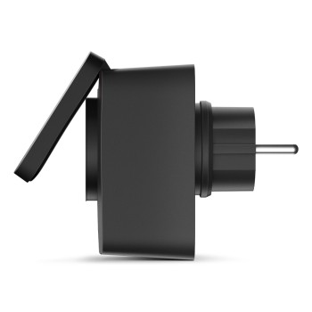 PRIZA inteligenta TP-LINK exterior, design compact, certificare Matter, Schuko x 1, cu monitorizarea energiei, conectare prin Schuko (T), 16 A, programare prin smartph, BT, WiFi, negru 