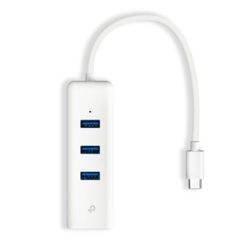 ADAPTOR RETEA TP-LINK , extern, USB Type-C, port RJ-45 | USB 3.0 x 3, 1000 Mbps Gigabit LAN, 