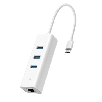 ADAPTOR RETEA TP-LINK , extern, USB Type-C, port RJ-45 | USB 3.0 x 3, 1000 Mbps Gigabit LAN, 