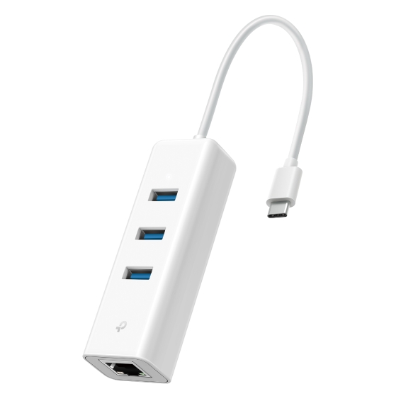 ADAPTOR RETEA TP-LINK , extern, USB Type-C, port RJ-45 | USB 3.0 x 3, 1000 Mbps Gigabit LAN, 