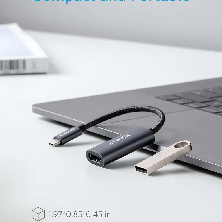 Adaptor video Anker, USB Type-C la HDMI(M), rezolutie 4K la 60Hz, PVC, negru, 