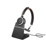 Casti cu microfon Jabra Evolve 65 SE Microsoft Stereo Stand, Bluetooth/USB + Link 380a (Negru) 
