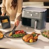 Friteuza cu aer cald Ninja Foodi Pro DualZone DZ400, 9.5 L, 6 functii (Gri) 