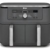 Friteuza cu aer cald Ninja Foodi Pro DualZone DZ400, 9.5 L, 6 functii (Gri) 