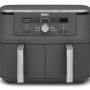 Friteuza cu aer cald Ninja Foodi Pro DualZone DZ400, 9.5 L, 6 functii (Gri) 