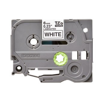 Banda Laminata Original Brother Black on White,TZE211, pentru D600|E500|E550|H500|P700|P710|P750|330|350|520|580|1400|1500|1600|1650|2200|2300|2310|2400|2430|2500|2600|2610|2700|2710|2730|2730|7500|7600, 6mm, incl.TV 1.2 RON, 