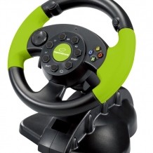 Volan cu pedale Esperanza High Octane EG104 XBOX 360 PS3 PC USB Negru/Verde 