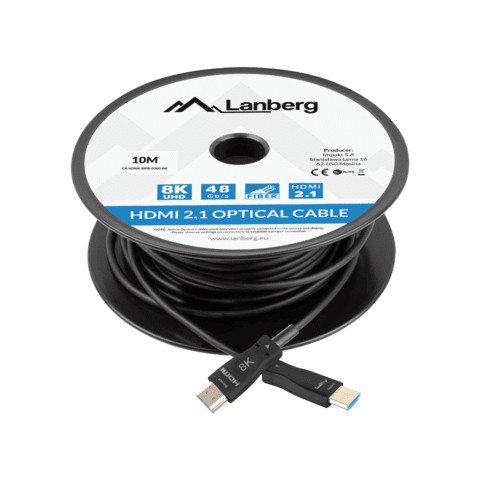 Cablu HDMI M/M v2.1 10 m optic negru AOC 