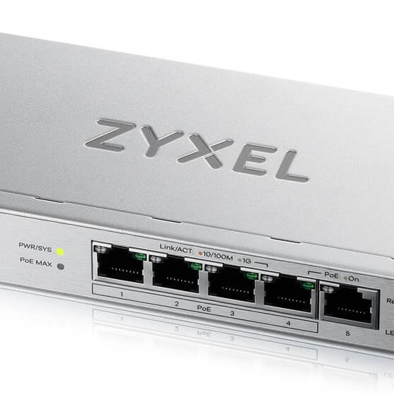 ZYXEL GS1200-5HPV3 5P 4PoE WEBMNG SWITCH 