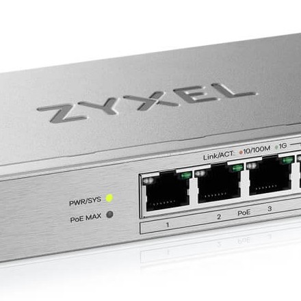 ZYXEL GS1200-5HPV3 5P 4PoE WEBMNG SWITCH 