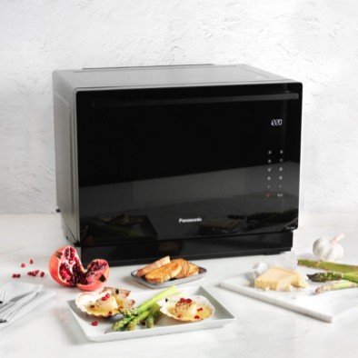 Cuptor cu microunde Panasonic NN-CS88LBEPG, mixt, aburi, convectie, grill, 31 litri 1000 W Inverter 