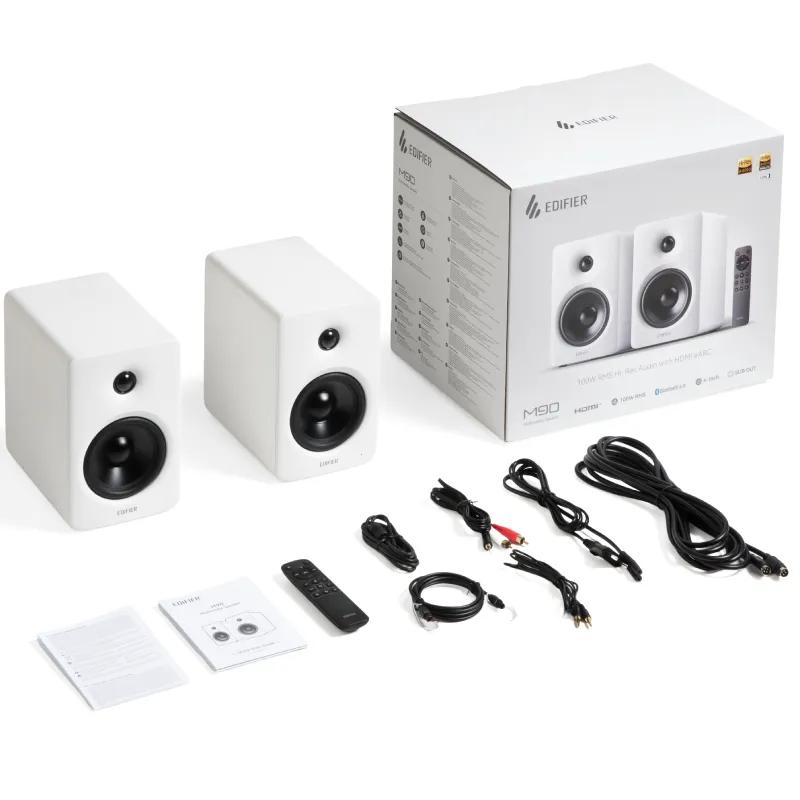 BOXE EDIFIER 2.0, RMS:  100W (2 x 15W + 2 x 35W), bluetooth v6.0, AUX/USB-C/Optical/HDMI eARC, 220V alimentare, white 