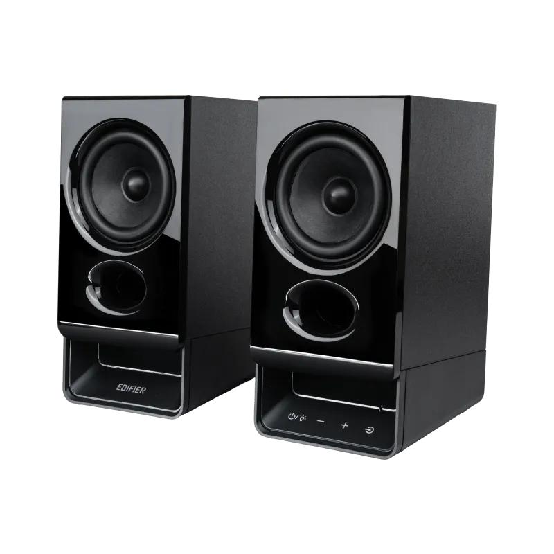 BOXE EDIFIER 2.0, RMS:   5W (2 x 2.5W), bluetooth v6.0, volum, mufa casti, touch panel, AUX/USB-C, Edifier App, USB power, MDF, black, 