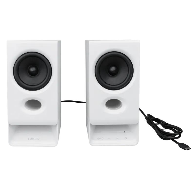 BOXE EDIFIER 2.0, RMS:   5W (2 x 2.5W), bluetooth v6.0, volum, mufa casti, touch panel, AUX/USB-C, Edifier App, USB power, MDF, white, 