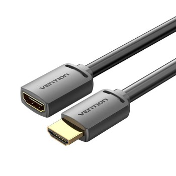 Cablu video prelungitor Vention, HDMI(M) la HDMI(T), 0.5m, rezolutie 4K la 60Hz, negru, 