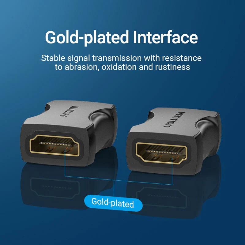 Adaptor video Vention, cupla HDMI (M) la HDMI (M), rezolutie 4K la 60Hz, bidirectional, conectori auriti, negru, 