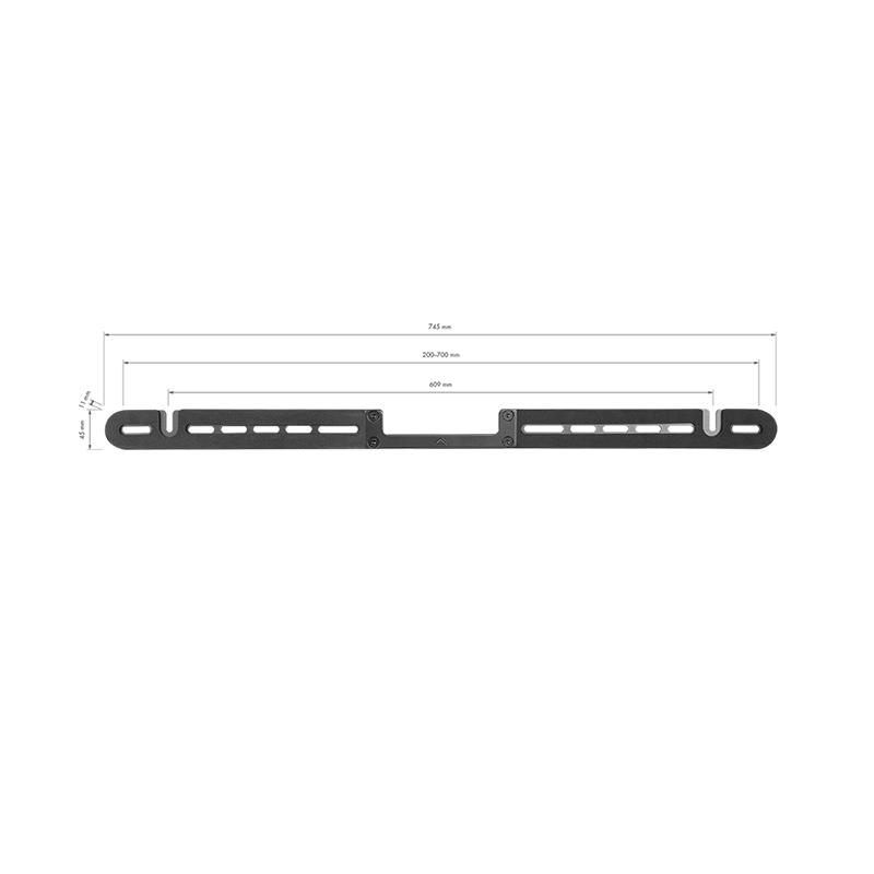 STAND PENTRU BOXE LOGILINK, montare perete, pentru soundbar Sonos Arc, max. 10Kg, black, 