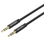 Cablu audio Vention, Jack 3.5mm (T) la Jack 3.5mm (T), 0.5m, conectori auriti, negru, 