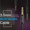 Cablu audio Vention, Jack 3.5mm (T) la Jack 3.5mm (T), 1m, conectori auriti, negru, 