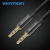 Cablu audio Vention, Jack 3.5mm (T) la Jack 3.5mm (T), 1m, conectori auriti, negru, 