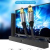 Cablu optic audio Vention, S/PDIF (T) la S/PDIF (T), 5.1 canale, 1.5m, conectori auriti, gri, 