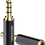 Adaptor audio Vention, Jack 3.5mm (T) la Jack 2.5mm (M), 2.1 canale, conectori auriti, negru, 