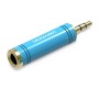 Adaptor audio Vention, Jack 6.35mm (M) la Jack 3.5mm (T), conectori auriti, albastru, 
