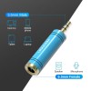 Adaptor audio Vention, Jack 6.35mm (M) la Jack 3.5mm (T), conectori auriti, albastru, 