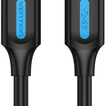 Cablu USB Vention, 0.5m, USB 3.0 A (T) la USB 3.0 A (T), PVC, negru, 