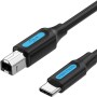 Cablu USB imprimanta Vention, 2m, USB-C (T) la USB-B (T), PVC, negru,