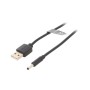 Cablu alimentare Vention, USB 2.0 (T) la DC 3.5mm x 1.5mm (T), 1.5m, 5V, 2A, PVC, negru, 