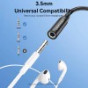 Adaptor audio Vention, USB-C (T) la Jack 3.5mm (M), 0.1m, PVC, negru, 