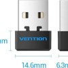 Adaptor retea Vention, extern, wireless, 2.4GHz, USB 2.0, IEEE802.11b/n/g, negru, 