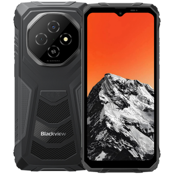 Blackview FORT1 LTE 6.56-inch HD+ 1612x720 90Hz 6+256GB Unisoc T615 Octa-Core 1.8GHz 8MP Front 16+2MP Rear NFC MIL-STD-810H 10000mAh Fingerprint  Android 15 Black 