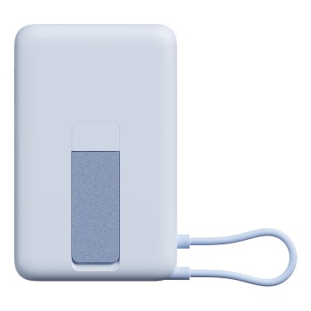 Acumulator extern magnetic cu suport incorporat Xiaomi BHR08PCGL, 33 W (USB-C), 10000 mAh, Cablu USB-C integrat, Incarcare Wireless 15 W (Albastru) 