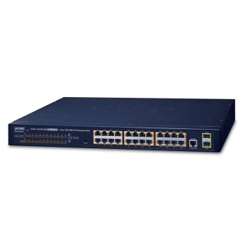 NET SWITCH 24PORT 1000M POE+/GS-4210-24P2S PLANET 