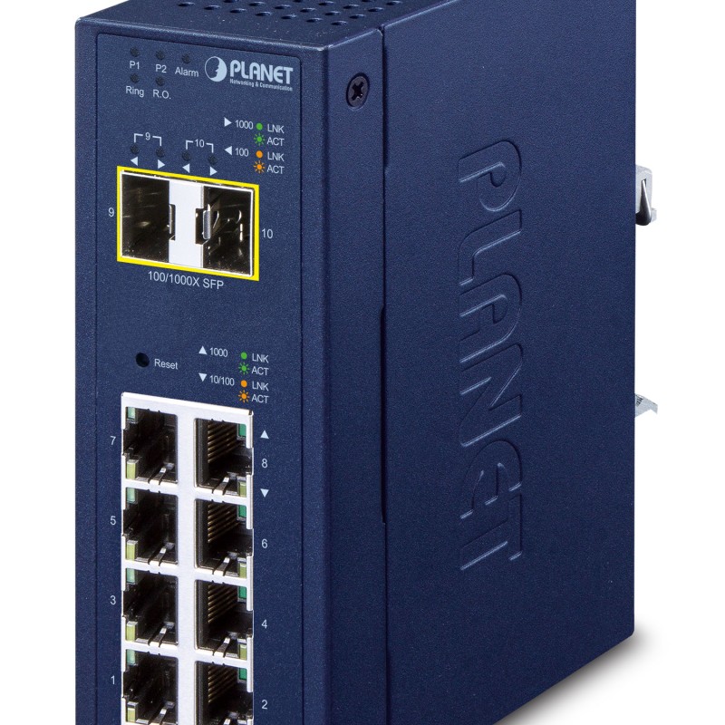 NET SWITCH 8PORT 1000M/IGS-4215-8T2S PLANET 