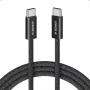 Cablu alimentare si date Anker, USB Type-C (T) la USB Type-C (T), 1.8m, 240W, braided, negru, 