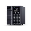UPS CYBER POWER Online dubla conversie cu sin. pura, cu management, Tower, LCD, 1000VA/900W, 2x Schuko, 1x IEC, baterie 2x 12V/9Ah, incarcare pana la 4h, USB, RS232, slot SNMP, APFC, LCD col, EPO, tehn. GreenP, 