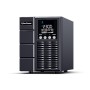 UPS CYBER POWER Online dubla conversie cu sin. pura, cu management, Tower, LCD, 1000VA/900W, 2x Schuko, 1x IEC, baterie 2x 12V/9Ah, incarcare pana la 4h, USB, RS232, slot SNMP, APFC, LCD col, EPO, tehn. GreenP, 