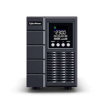 UPS CYBER POWER Online dubla conversie cu sin. pura, cu management, Tower, LCD, 2000VA/1800W, 2x Schuko, 2x IEC, baterie 4x 12V/9Ah, incarcare pana la 4h, USB, RS232, slot SNMP, APFC, LCD col, EPO, tehn. GreenP, 