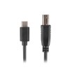 Lanberg CA-USBA-14CC-0030-BK cable 3m USB 2.0 USB C USB B Ferrit Black 