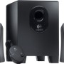 BOXE LOGITECH 2.1, RMS:  25W (2 x 5W, 15W), telecomanda pe fir, black, 