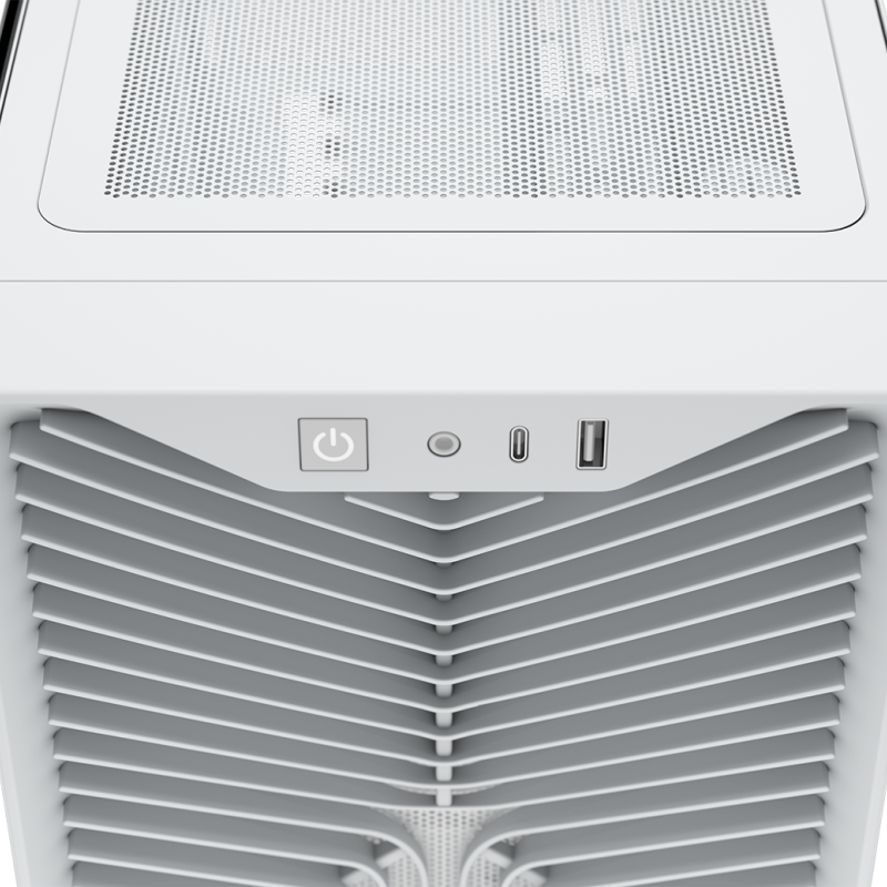 Carcasa Corsair 3200D RS, Mid-Tower, ATX, 3 ventilatoare incluse RS120, Alb 