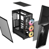 Carcasa Corsair 3200D RS ARGB, Mid-Tower, ATX, 3 ventilatoare incluse RS120 ARGB, Negru 