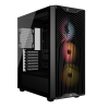Carcasa Corsair 3200D RS ARGB, Mid-Tower, ATX, 3 ventilatoare incluse RS120 ARGB, Negru 