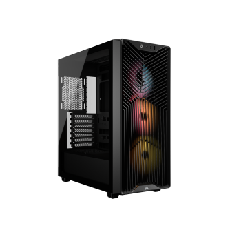 Carcasa Corsair 3200D RS ARGB, Mid-Tower, ATX, 3 ventilatoare incluse RS120 ARGB, Negru 