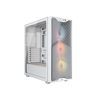 Carcasa Corsair 3200D RS ARGB, Mid-Tower, ATX, 3 ventilatoare incluse RS120 ARGB, Alb 
