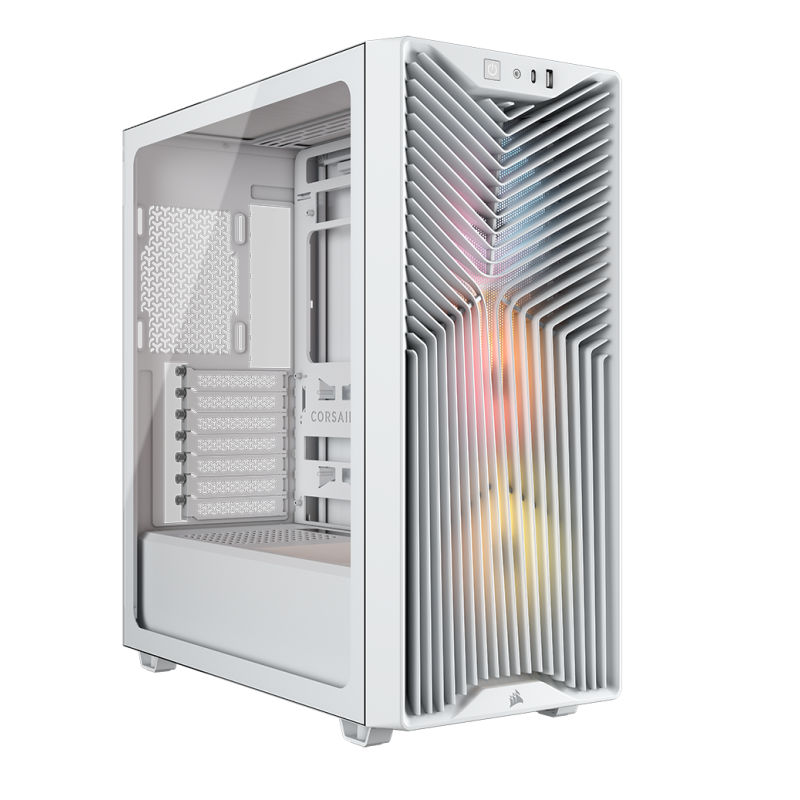 Carcasa Corsair 3200D RS ARGB, Mid-Tower, ATX, 3 ventilatoare incluse RS120 ARGB, Alb 