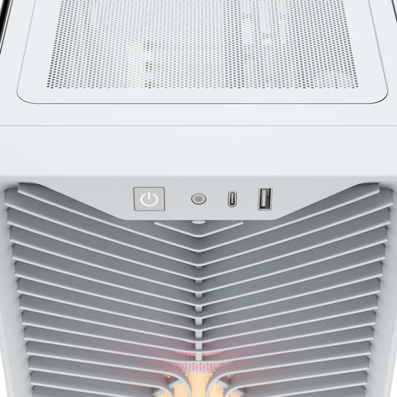 Carcasa Corsair 3200D RS ARGB, Mid-Tower, ATX, 3 ventilatoare incluse RS120 ARGB, Alb 